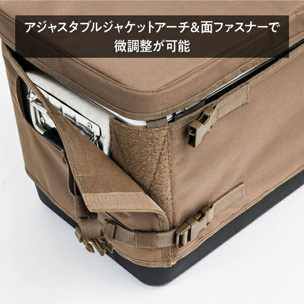 Joshin web 家電とPCの大型専門店のテントファクトリー OUTFIT クーラーカバージャケット M（ブラックカモ） TFOF-CCJET-M BLK｜アングル3