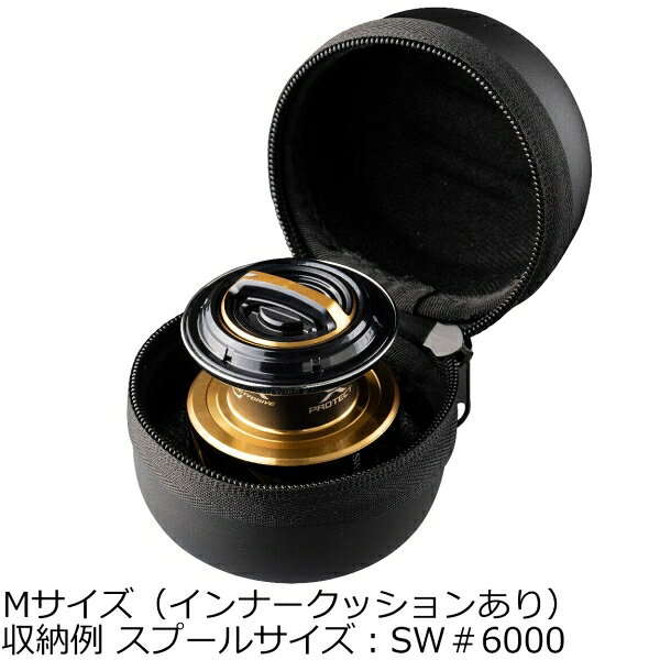Joshin web 家電とPCの大型専門店のシマノ セミハードスプールガード Mサイズ (スピニングリールSW6000〜SW14000) セミハードスプールガードM SHIMANO スプールケース｜アングル2