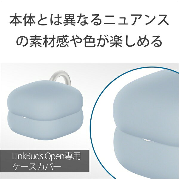 Joshin web 家電とPCの大型専門店のソニー LinkBuds Open用ケースカバー(アッシュバイオレット) HAC-L910CVQ｜アングル2