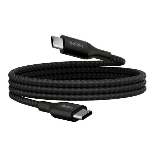BELKIN BoostCharge 240W USB-C to USB-C 編組ケーブル 1m（ブラック） CAB015BT1MBK