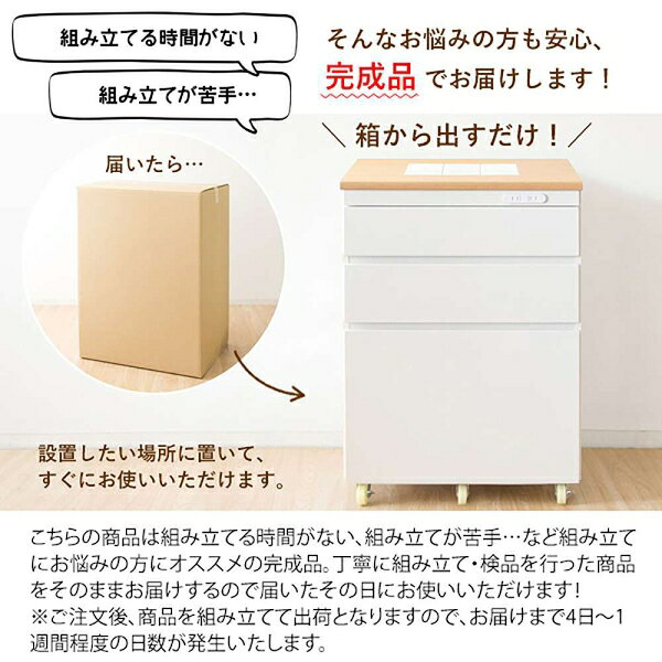 宮武製作所 キッチンカウンター Semplice [センプリチェ] (組立出荷)（WH） KC-206...