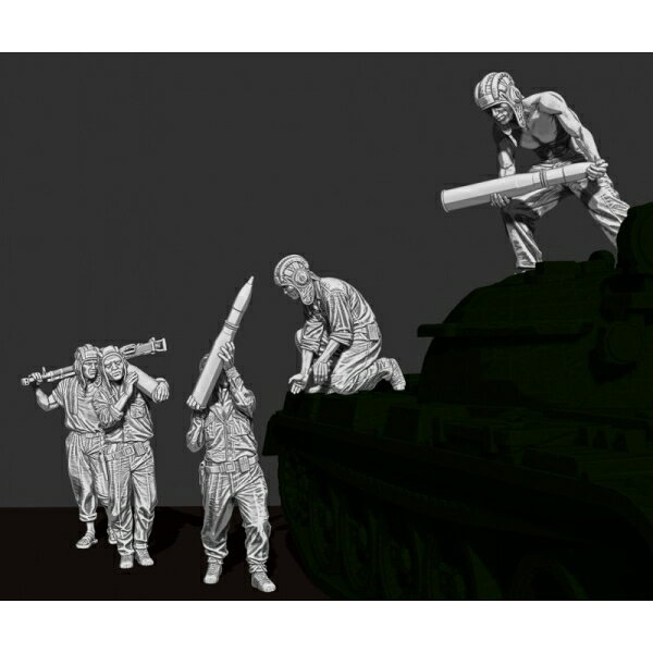 パラセルミニチュア 1/48 現用 北ベトナム軍(NVA)戦車兵 弾薬補給セット(5体入)【M...