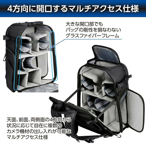 ハクバ リアゲートバックパック 17 カメラバッグ（ブラック） SGWATK-RGBP17 HAKUB...