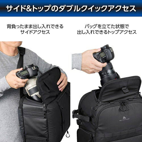 ハクバ リアゲートバックパック 17 カメラバッグ（ブラック） SGWATK-RGBP17 HAKUB...