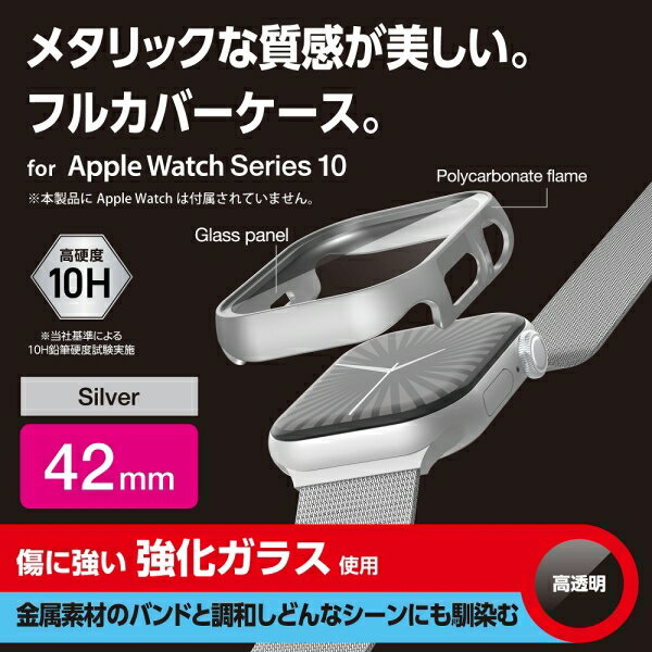 Lamshaw for CMF Watch Pro 2 ハードケース、強化ガラススクリーンプロテクター、PCケース 耐衝撃カバー 傷防止 耐衝撃 CMF Watch Pro 2スマートウォッチ専用 (ブラック＋クリア)