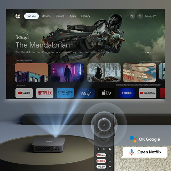 Dangbei（ダンベイ） ホームプロジェクター DBOD02-ACDB02A Dangbei Atom ＋ Stand Bundle