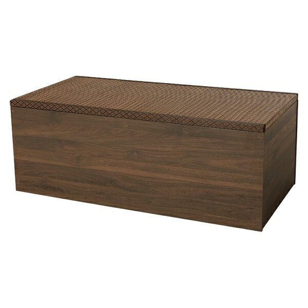 HAGIHARA(萩原) 畳付き収納スツール ハイタイプ (幅120×奥行60×高さ45cm) ブラウン RUD-1159BR [RUD1159BR]