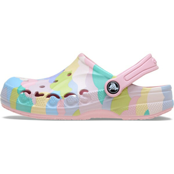 CROCS キッズ バヤ シーズナル プリンテッド クロッグ（Petal Pink・サイズ：C12(18.5cm)） 209728-606-C12 クロックス Kids' Baya Seasonal Printed Clog