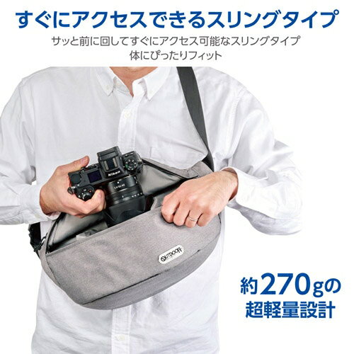 OUTDOOR PRODUCTS カメラショルダーバッグ 07（ヘザーグレー） ODCSB07HG アウトド...