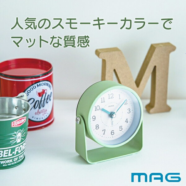 ノア精密 目覚まし時計 MAG 電子音目覚まし時計 モナカ T-778GR-Z [T778GRZ]【返品種別A】 [2]