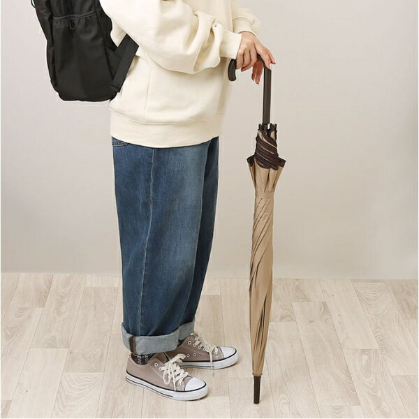 65CMDOMEUNI-1A-2E ATTAIN 長傘 ドーム 65cm（2100.パープル） [65CMDOMEUNI1A2E]