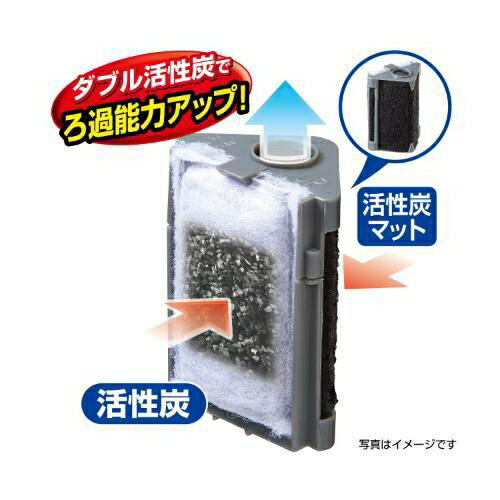 アクアリウム用品 コーナーパワーフィルター用 活性炭カートリッジ 4コ入 GEX ジェックス コ-ナ-PFカツセイタンカ-トリツジ4 3