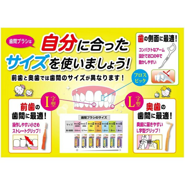 デンタルプロ 歯間ブラシ I字型 サイズ1(S...の紹介画像3