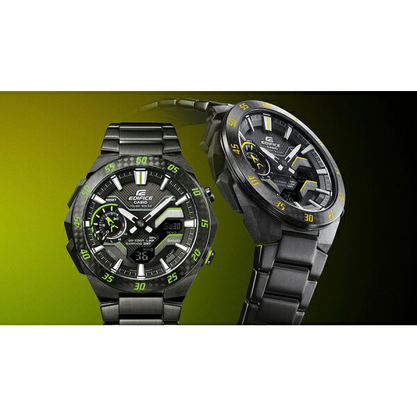 Joshin web 家電とPCの大型専門店のカシオ 【国内正規品】EDIFICE（エディフィス）　WINDFLOW ソーラー　メンズタイプ ECB-2200YRC-1A3JF [ECB2200YRC1A3JF]【返品種別A】｜アングル3