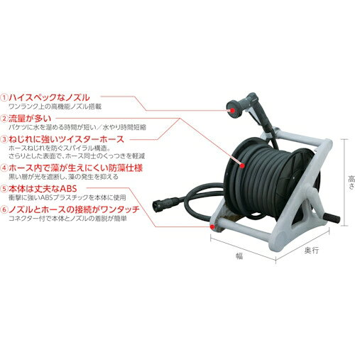 トラスコ中山 大流量ホースリール20m THR-20X トラスコ中山 2