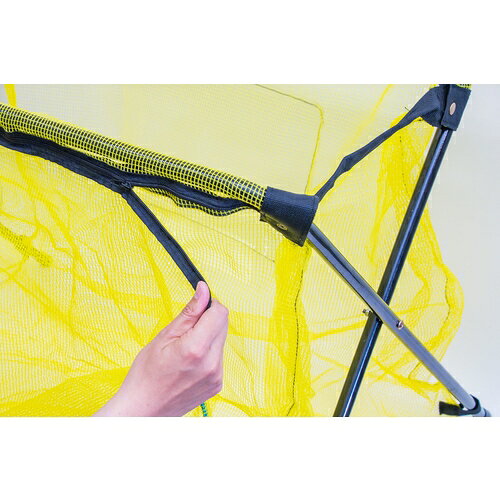 トラスコ中山 折りたたみ式・ネット交換可能ゴミ置き場 イエロー TGMN-Y トラスコ中山 [TGMNYトラスコ]
