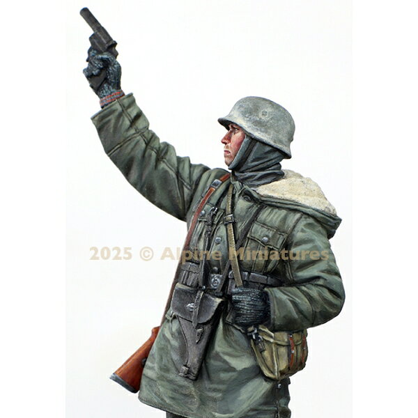 アルパイン 1/35 WWII ドイツ武装親衛隊 信号拳銃を撃つ装甲擲弾兵【AM35324】 未...