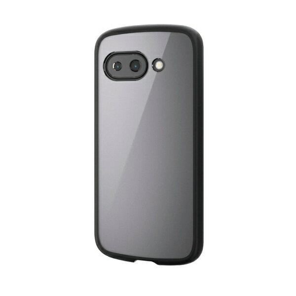 エレコム Google Pixel 9a用 ケース ハイブリッド カバー 衝撃吸収 軽量 薄型 カメラレンズ保護設計 ワイヤレス充電可 ストラップホール付 ストラップホールシート付 TOUGH SLIM LITE（ブラック） PM-P251TSLFCBK