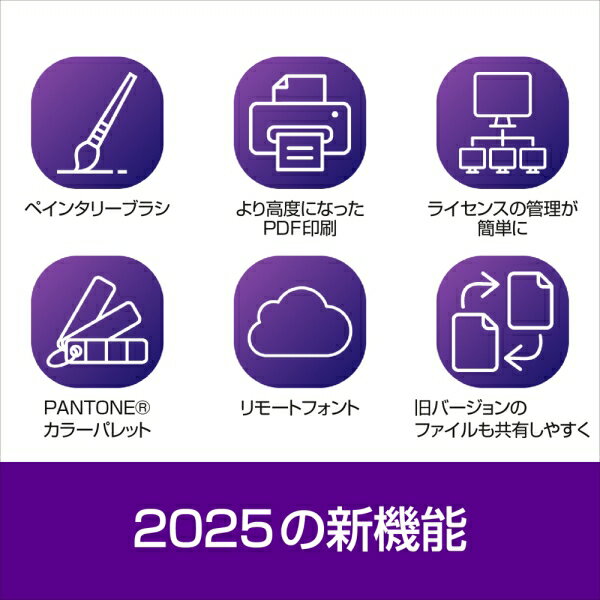 コーレル CorelDRAW Graphics Suite 2025　シリアルコード版 CORELDRAWGRAS25-W ※パッケージ（メディアレス）版