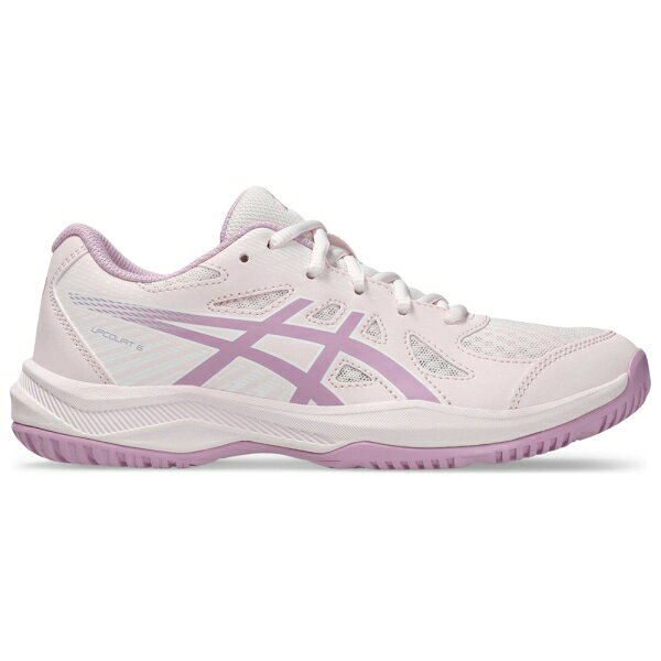 アシックス ジュニア バレーボールシューズ UPCOURT 6 GS（Pale Pink/Light Ube・サイズ：21.0cm） 1074A045-701-21.0 asics