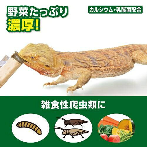 爬虫類用品 RepDeli ベジミックスペースト バグプラス 5g×6本 ジェックス ベジミツ...