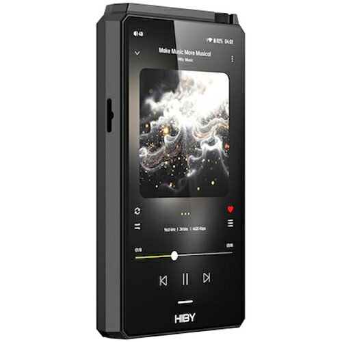 HiBy デジタルオーディオプレイヤー　64GBメモリ内蔵+外部メモリ対応（Black） R6I...