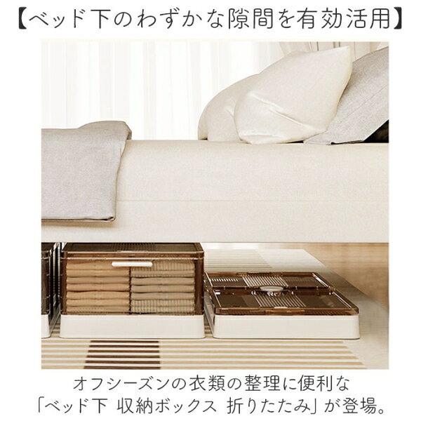 BACKYARD FAMILY(バックヤードファミリー) ベッド下 収納ボックス 折りたたみ(Sサイズ:ホワイト) YUIRUIBOX001-1A-2C [YUIRUIBOX0011A2C] [2]