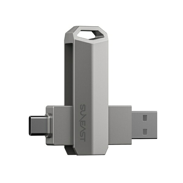 SUNEAST｜サンイースト 外付けSSD スティック型 Revolve R5 シリーズ 1TB Type-C/USB-A両対応（プラチナシルバー） SE-PS0001T2LO1SF - Image 2