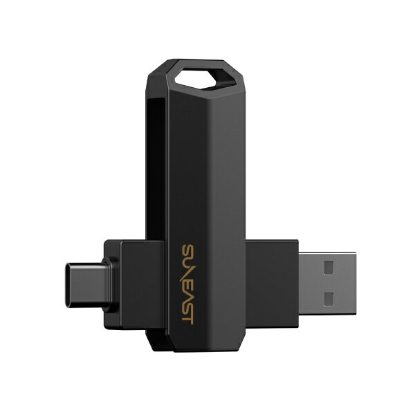 SUNEAST｜サンイースト 外付けSSD スティック型 Revolve R10 シリーズ 1TB Type-C/USB-A両対応（クロムブラック） SE-PS0001T2LO1BF - Image 2