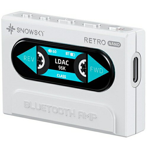 Joshin web 家電とPCの大型専門店のフィーオ Bluetoothアンプ（ホワイト）《RETRO NANO》 FIO-SSRETRONANO-W FiiO Snowsky｜アングル2
