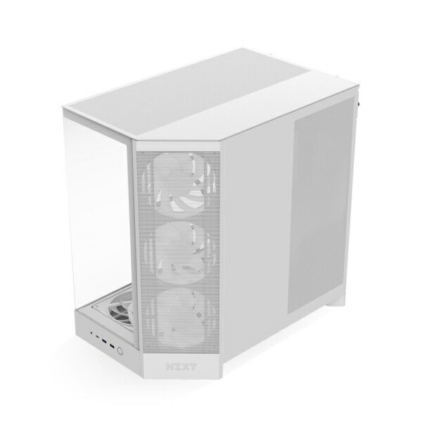 NZXT NZXT 大型デュアルチャンバー構造採用のATXケース H9 FLOW PLUS（2025）【ATX /Micro ATX /Mini-ITX】（ホワイト） CM-H92FW-P1 2