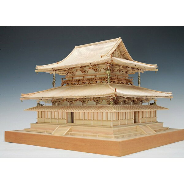 Joshin web 家電とPCの大型専門店のウッディジョー 1/75 法隆寺 金堂 木製組立キット｜アングル2
