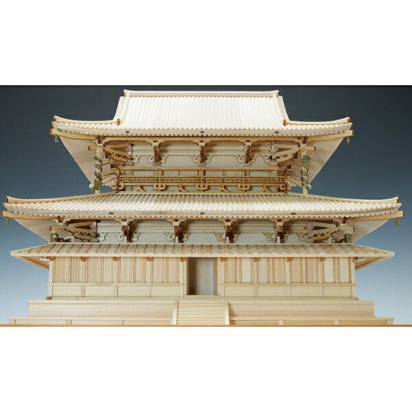 Joshin web 家電とPCの大型専門店のウッディジョー 1/75 法隆寺 金堂 木製組立キット｜アングル3