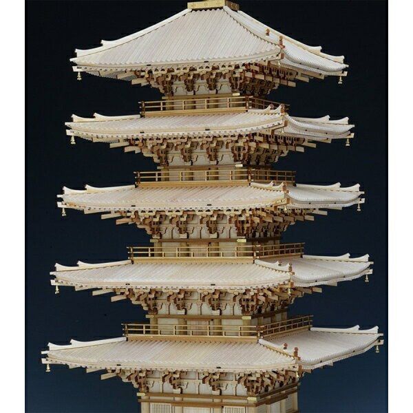 ウッディジョー 1/75 醍醐寺 五重塔 木製組立キット