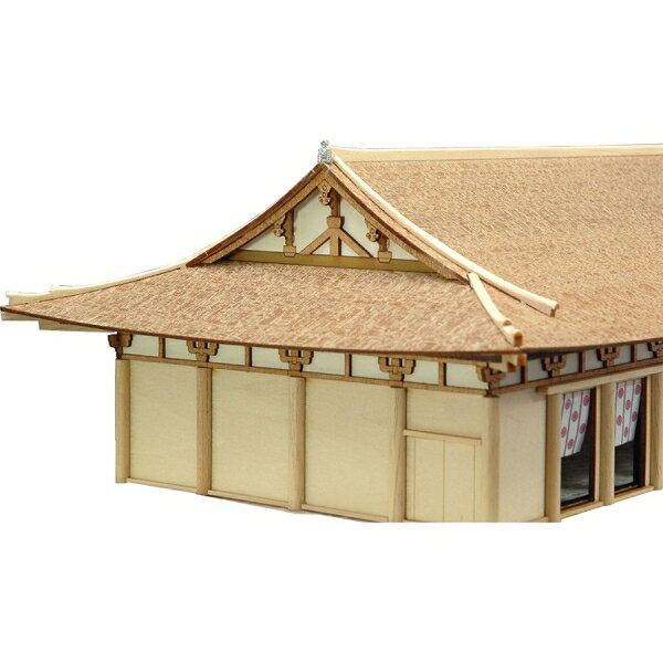 Joshin web 家電とPCの大型専門店のウッディジョー 1/150 法隆寺 大講堂 木製組立キット｜アングル3