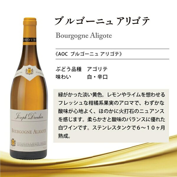 メゾン・ジョゼフ・ドルーアン ブルゴーニュ アリゴテ 750ml サッポロビール ドル-アンアリゴテ シロ 750ML jism-14575260 Joshin web 家電とPCの大型専門店 サンプル画像2