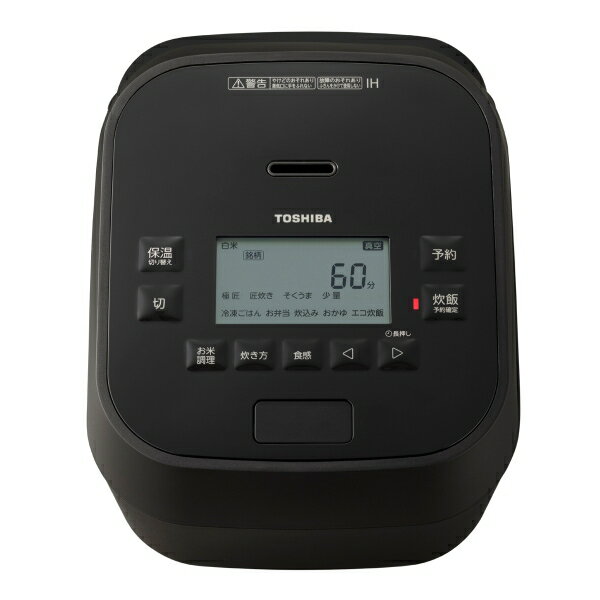 東芝 真空圧力IHジャー炊飯器（5.5合炊き）　グランブラック RC-10HGX-K TOSHIBA ...