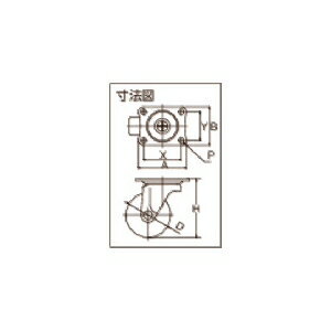 トラスコ中山 キャスター TYGシリーズ 自在 エラストマー車 25mm TYGE-25 トラスコ中山