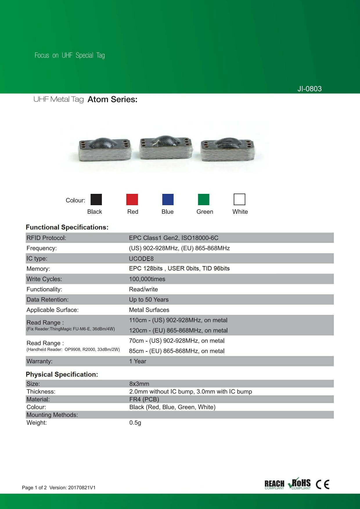 RFID ��°�б�������JI-0803�ۡ�UCODE8��UHF��/���ȿ���902MHz��928MHz/RFID/IC����/΢�̥ơ����դ�