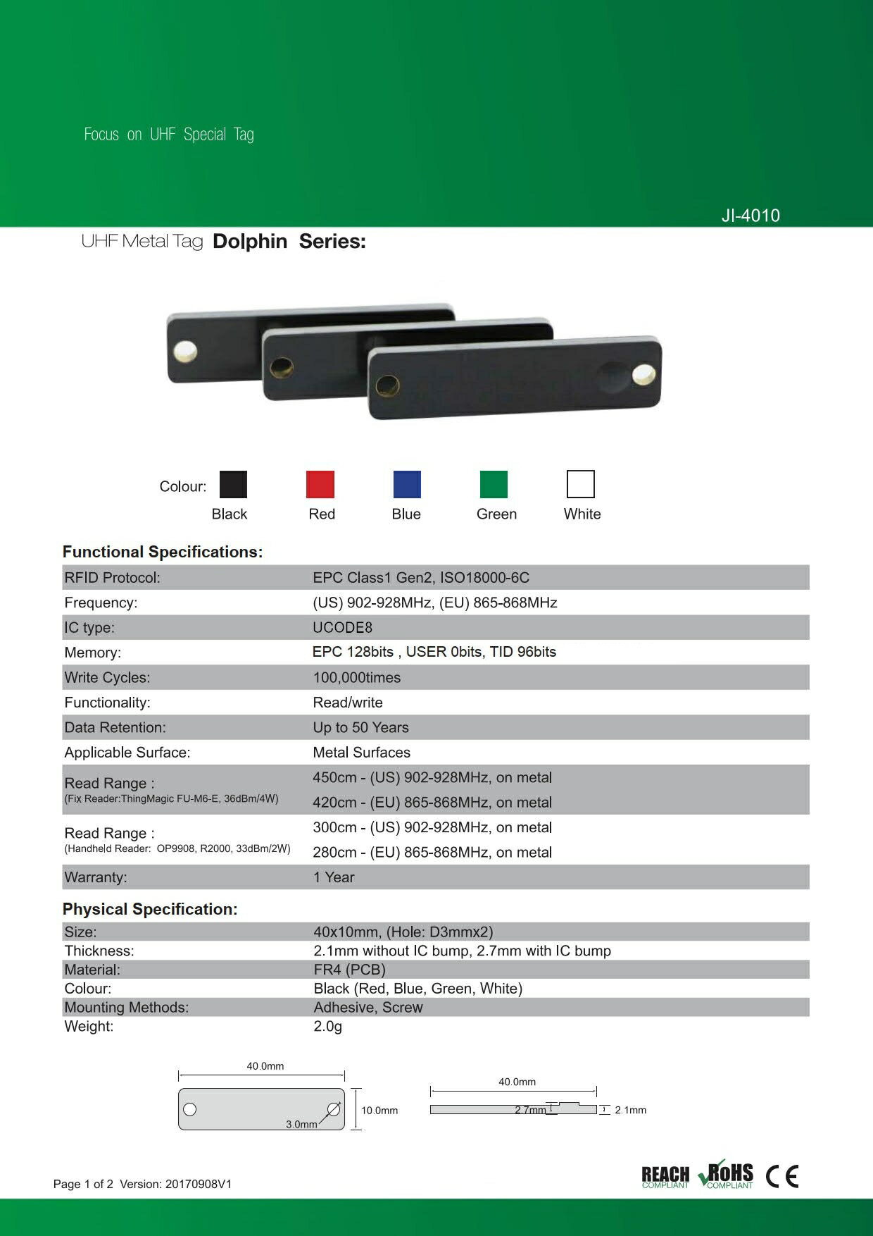 RFID ��°�б�������JI-4010�ۡ�UCODE8��UHF��/���ȿ���902MHz��928MHz/RFID/IC����