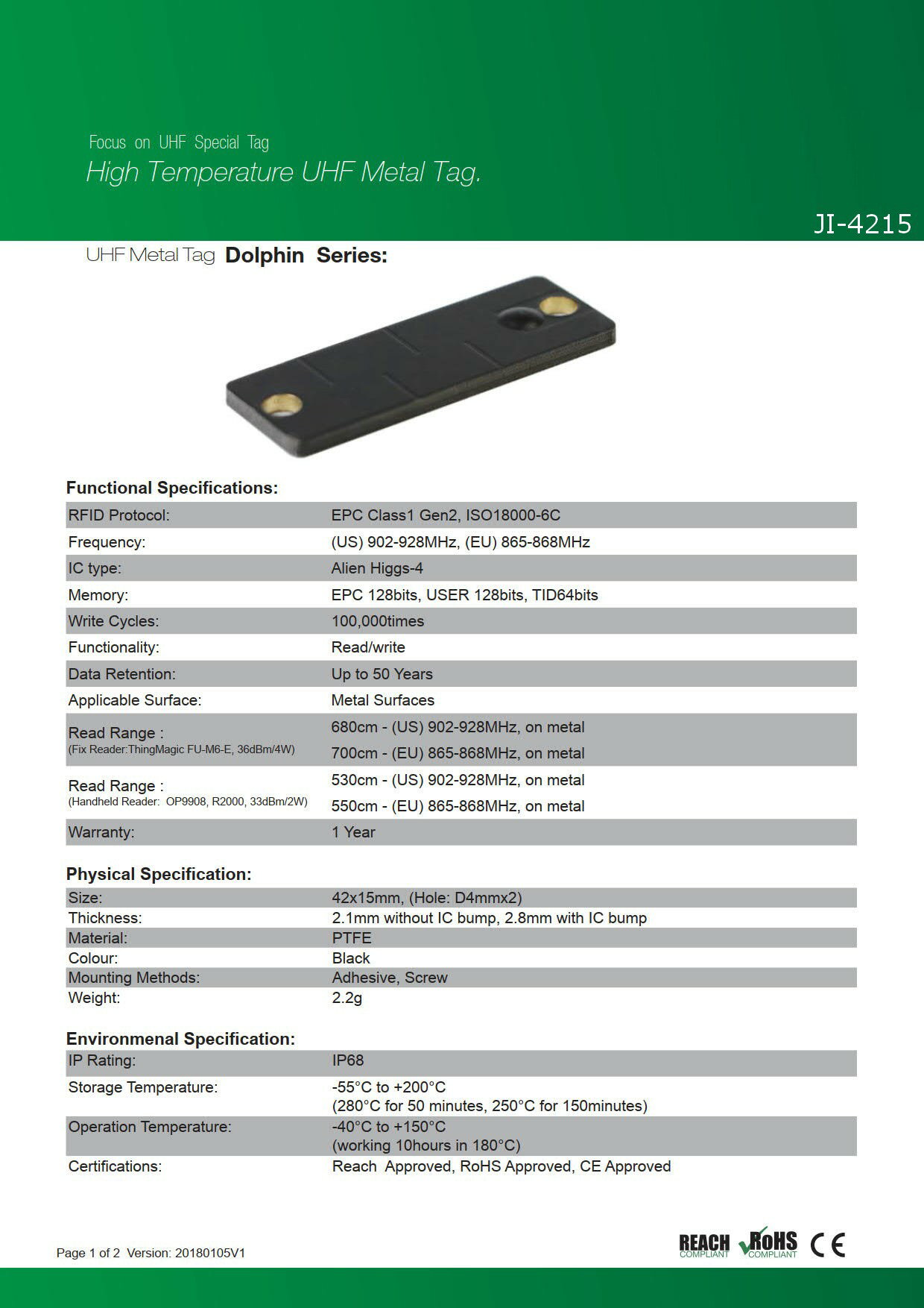 RFID ��°�б�������JI-4215�ۡ�Alien Higgs-4��UHF��/���ȿ���902MHz��928MHz/RFID/IC����