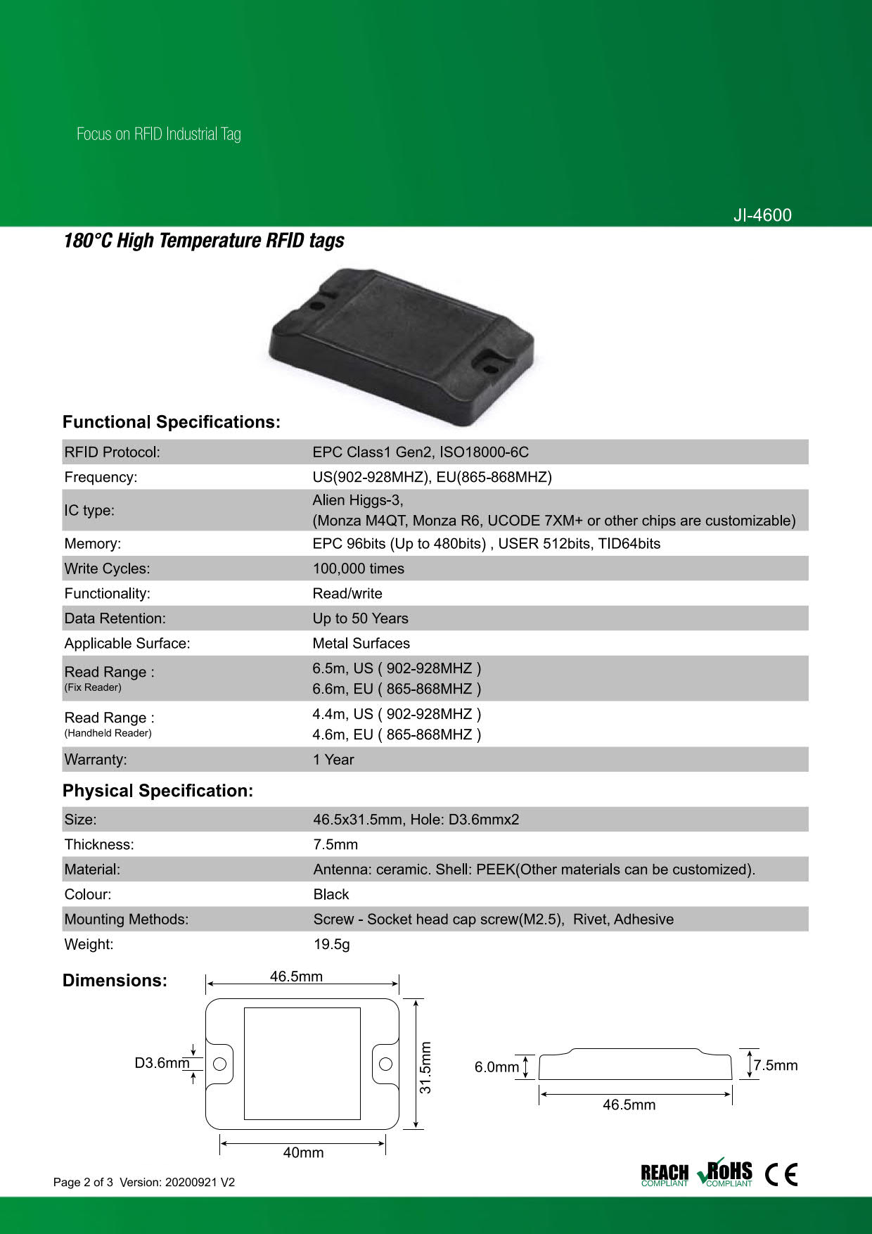 RFID ��°�б�������JI-4600�ۡ�Alien Higgs-3��UHF��/���ȿ���902MHz��928MHz/RFID/IC����/��Ǯ����/����ߥå�����ƥ�