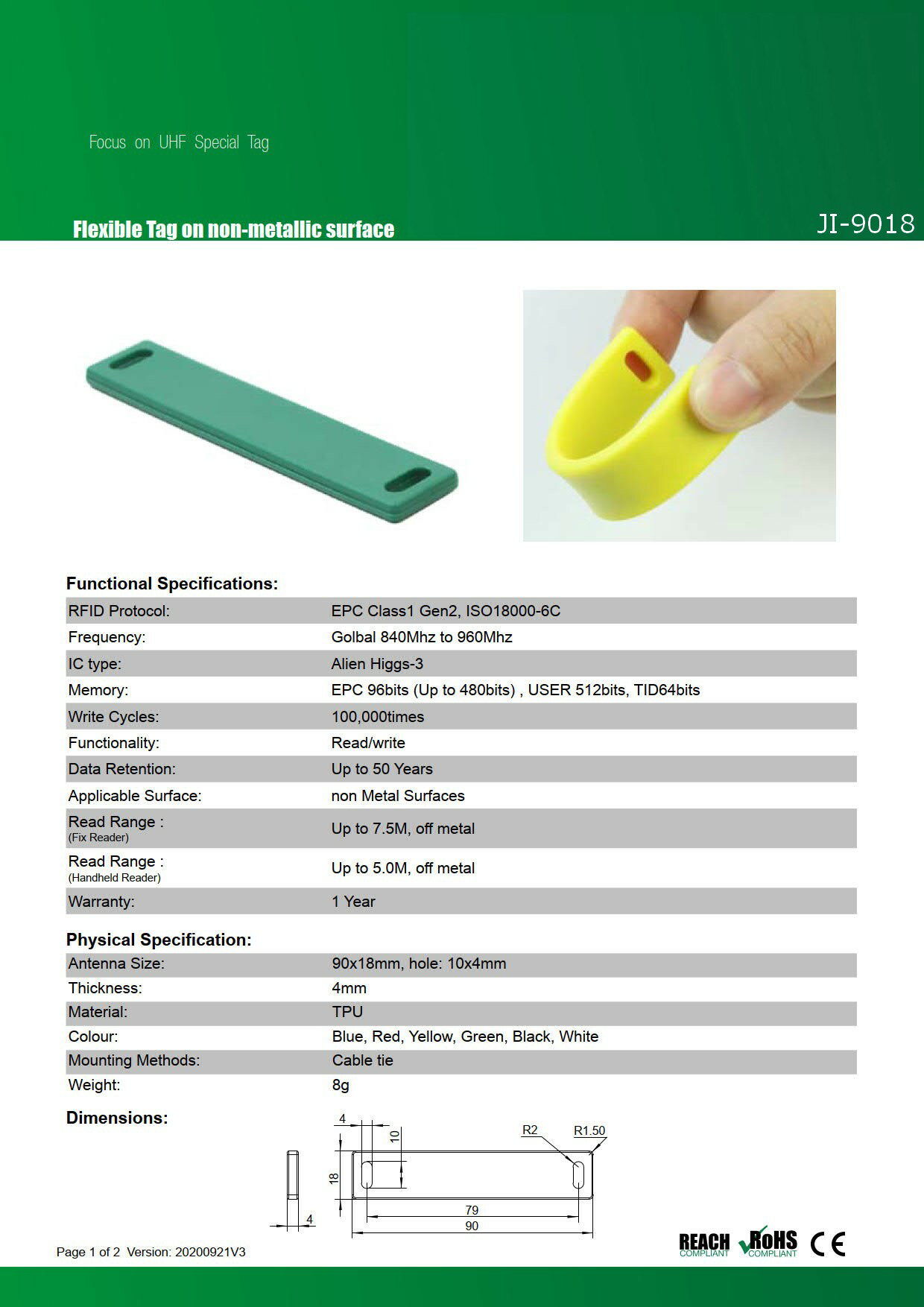 RFID ���°�б�������JI-9018�ۡ�Alien Higgs-3��UHF��/���ȿ���840MHz��960MHz/RFID/IC����/���ե����°�б�����