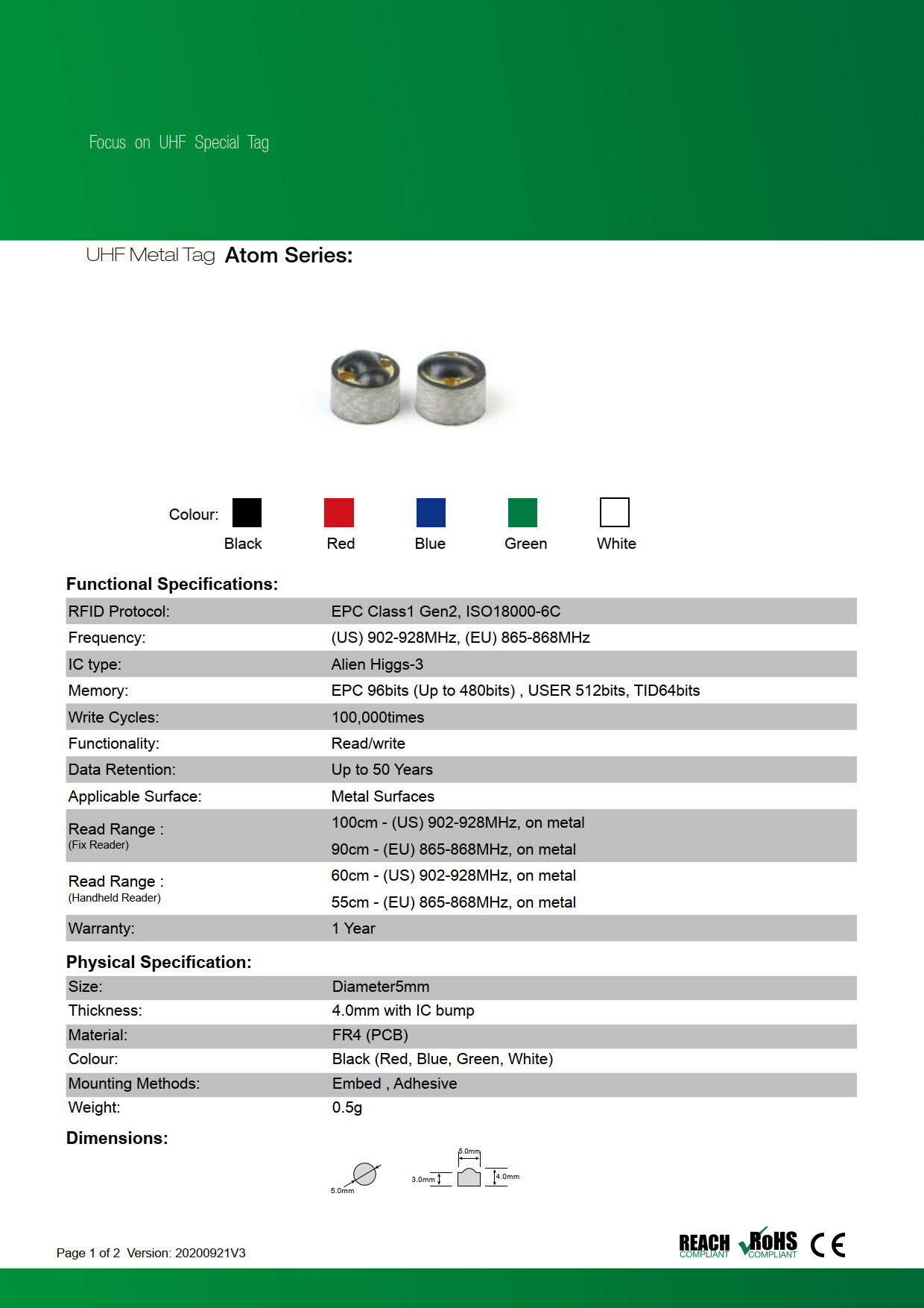 RFID ��°�б�������JI-D5�ۡ�Alien Higgs-3��UHF��/���ȿ���902MHz��928MHz/RFID/IC����
