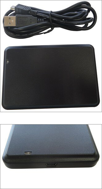 JISSO MART 楽天市場店のカードリーダー【HF-09】13.56MHz[Mifare 1K対応]/HF帯/卓上型/RFID リーダー（8桁表示）｜アングル2