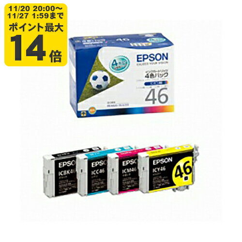 純正 エプソン IC4CL46A1 4色パック インクカートリッジ EPSON サッカーボール [SEI]【送料無料】【ゆ..