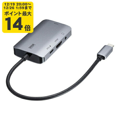 USB Type C-HDMI/VGA�Ѵ������ץ�(4K/30Hz/PD�б�) DisplayPort Altmode���б�����Type-C�ݡ��Ȥ�HDMI(4...