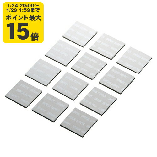 ノートパソコン冷却パット 小さくて軽い！機器に貼るだけで強力放熱！【TK-CLNP12SV】サンワサプライ [..