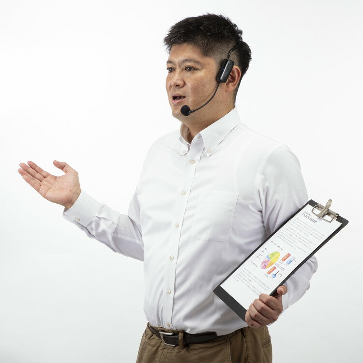 ワイヤレスヘッドマイク(MM-SPAMP15用)[SAN]