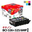  Υ Canon BCI-326+325/6MP 6ޥѥåб å ꥵ륤 ȥå ΥTSS[LO]